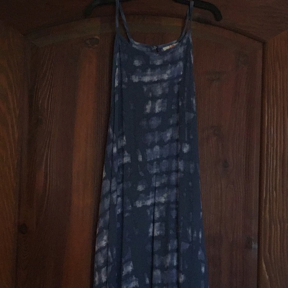 Blue and White Flowy Dress - Picture 1 of 3